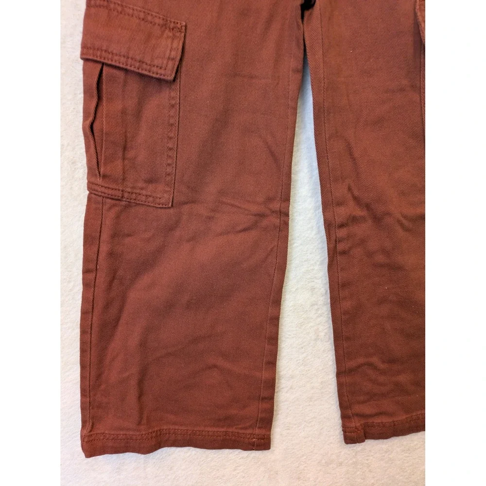NEW Old Navy‎ Cargo Pants Kid's S 6-7 Brown Elastic Back Utility Twill